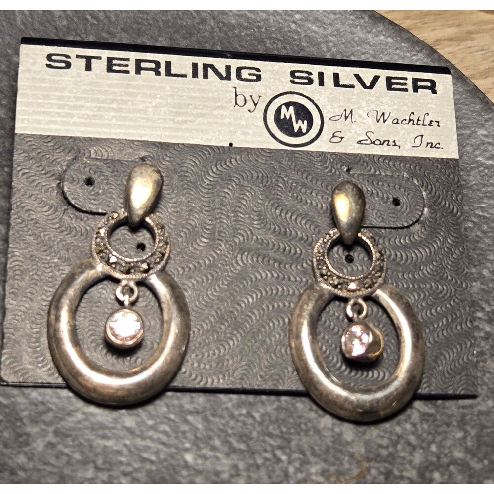 Vintage Dangly Sterling Silver Earrings